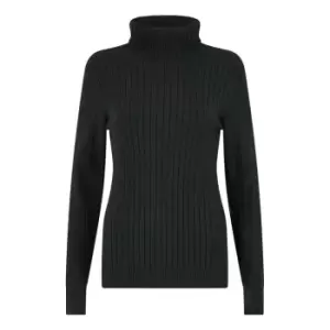 Image of Yumi Black Turtle Neck Knitted Jumper - Black