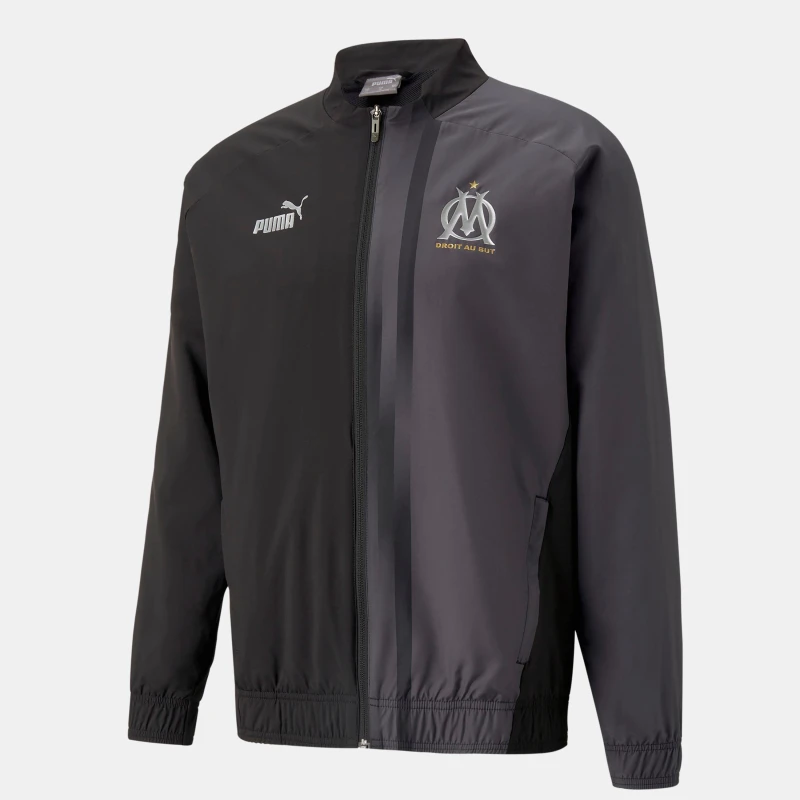 Image of Puma Olympique De Marseille Prematch Jacket Black male S