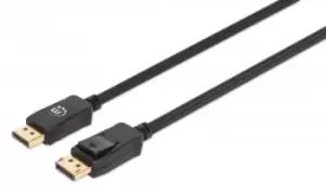 Image of Manhattan DisplayPort 1.4 Cable, 8K@60hz, 1m, Braided Cable, Male...