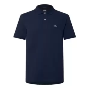 Image of CP COMPANY Short Sleeve Polo Shirt - Blue