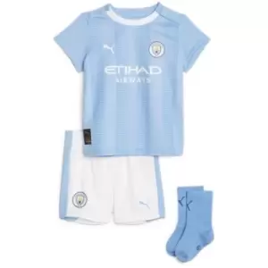 Image of Puma Manchester City Home Babykit 2023 2024 - Blue