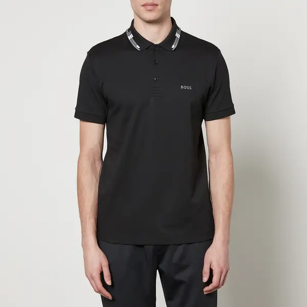 Image of BOSS Green Paule Cotton-Jersey Polo Shirt - S Black Tops male 50506180-001 S