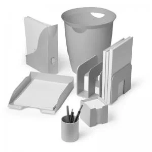 Image of Durable Waste Bin ECO Grey Pack of 6