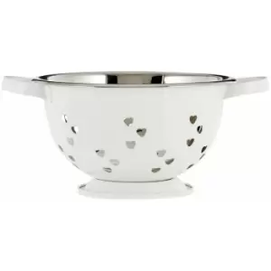 Image of Hearts Design Ivory Colander - Premier Housewares