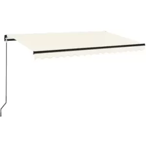 Image of Vidaxl - Manual Retractable Awning 450x350cm Cream Cream
