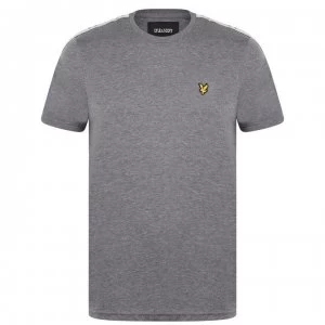 Image of Lyle and Scott Taped T Shirt - Grey T28