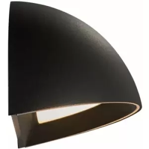 Image of Nordlux Arcus Smart LED Dimmable Outdoor Down Wall Lamp Black, IP54, 2700K