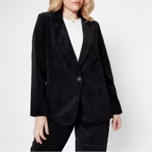 Image of I Saw It First Single Breasted Corduroy Blazer - Black