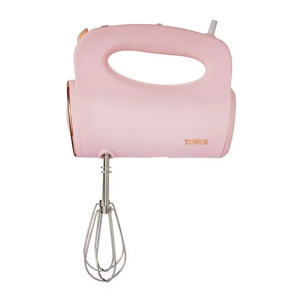Image of Tower Cavaletto 300W Hand Mixer Pink & Rose Gold UK Plug