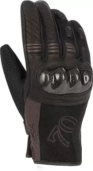 Image of Segura Russell Motorcycle Gloves, black-beige Size M black-beige, Size M