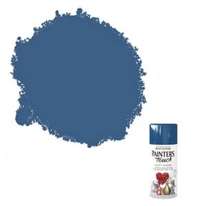Image of Rust-Oleum Painter's touch Ocean blue Gloss Multi-surface Decorative spray Paint 150ml