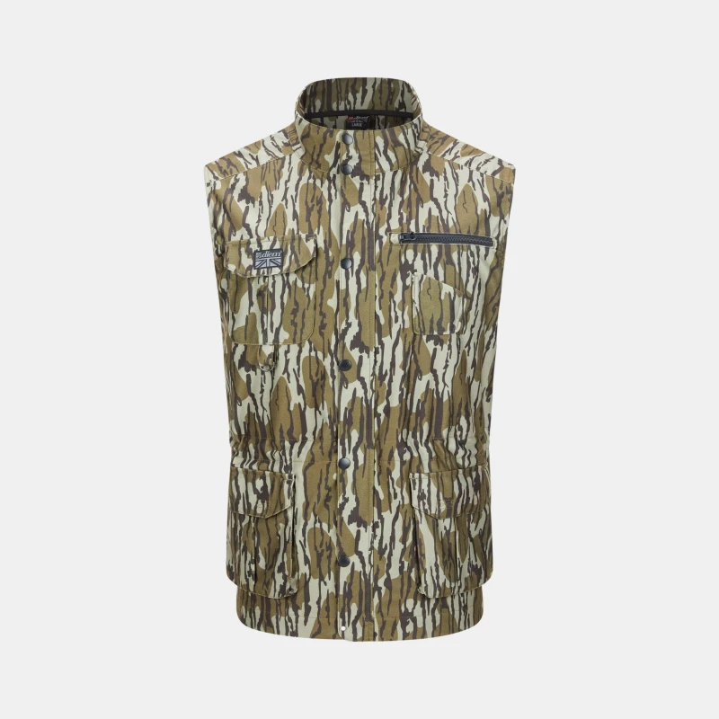 Image of Diem Mens Camo Multi Pocket DWR Performance Training Gilet Khaki male Small