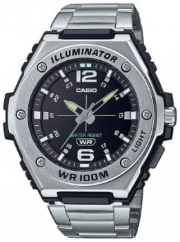 Image of Casio Illuminator Black Dial Stainless Steel MWA-100HD Watch