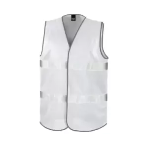 Image of Result Adults Unisex Safeguard Enhance Visibility Vest (L/XL) (White)