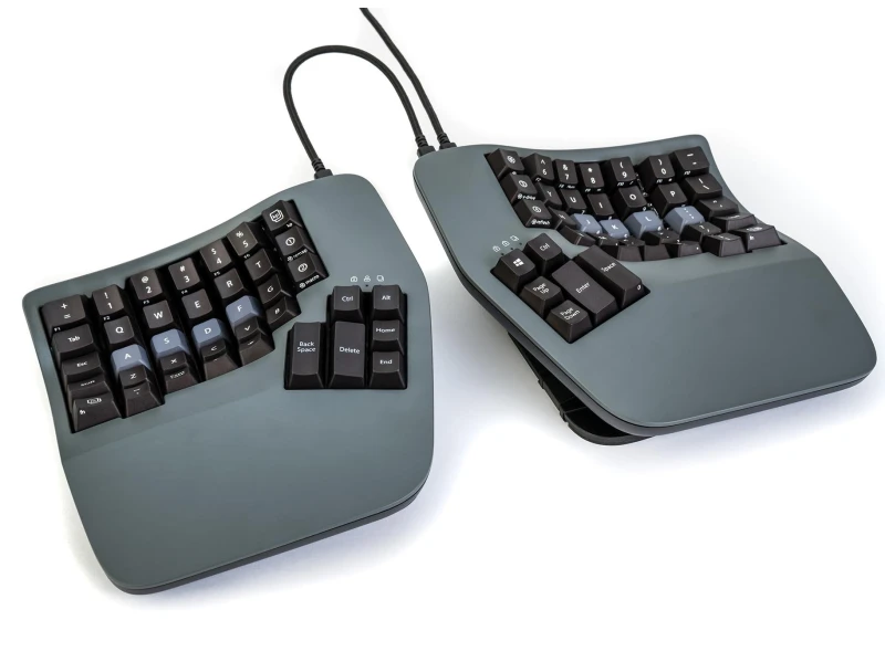 Image of Kinesis Advantage360 wired keyboard with Gateron Brown key switches -