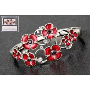 Image of Equilibrium Oval Random Poppies Bracelet