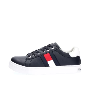 Image of TOMMY HILFIGER Sneakers Blue Pelle - Leather