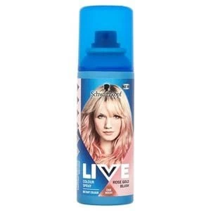 Image of LIVE Colour Spray Rose Gold Blush 120ml Gold