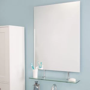 Image of Croydex Helton Rectangular Mirror with Shelf