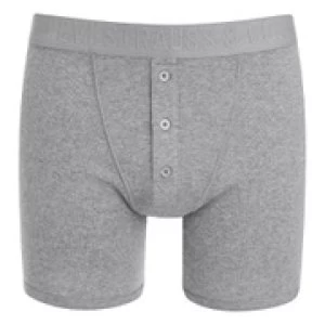 Image of Levis Mens Long Button Boxers - Grey - M