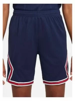 Image of Nike Psg Youth 21/22 Home Short, Navy, Size L