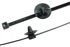 Image of HellermannTyton Beige Cable Tie, 145mm x 3.4 mm