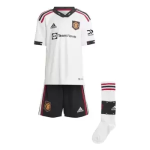 Image of adidas Manchester United Away Minikit 2022 2023 Juniors - Red