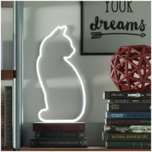 Image of Neon Cat Light (Sitting Up)