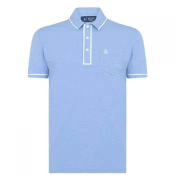 Image of Original Penguin Sleeve Oxford Polo Shirt - Regatta