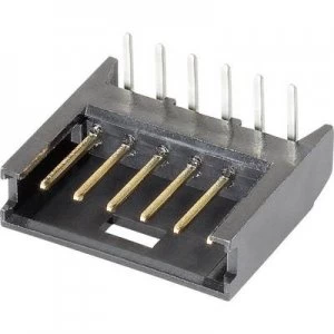 Image of TE Connectivity 280379 2 Pin strip standard AMPMODU MOD II Total number of pins 6 Contact spacing 2.54mm