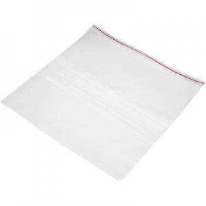 Image of Grip seal bag with write on panel W x H 300 mm x 300 mm Transparent Polyethy