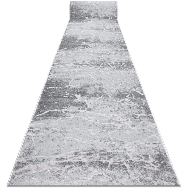 Image of RugsX Structural Mefe Runner in Grey Size: 150cm x 180cm Grey Unisex 150cm x 180 cm