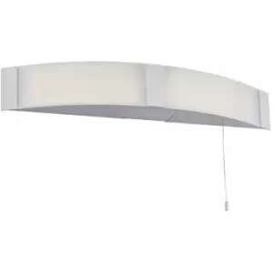 Image of Loops - LED Bathroom Wall Light 2x 6W Cool White IP44 Modern Curved Over Mirror Lamp