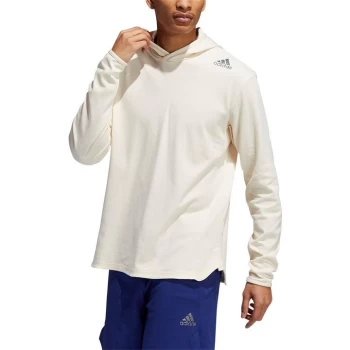 Image of adidas Primeblue Always Om Yoga Hoodie Mens - Wonder White