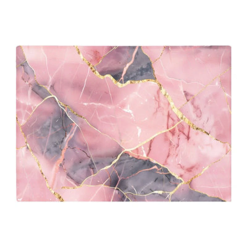 Image of Warren Reed Designer Rose And Gold Marble Effect Chopping Board