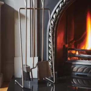 Image of Pewter Linear Companion Set H73cm W27cm