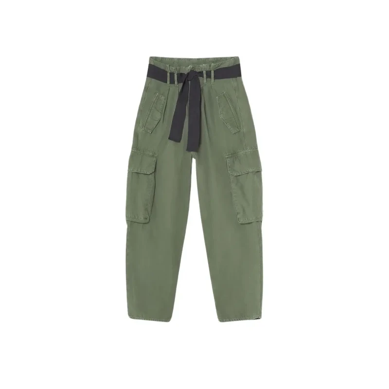 Image of Le Temps des cerises Womens cargo Trousers Le Temps des cerises Ambroise Vert Female 31