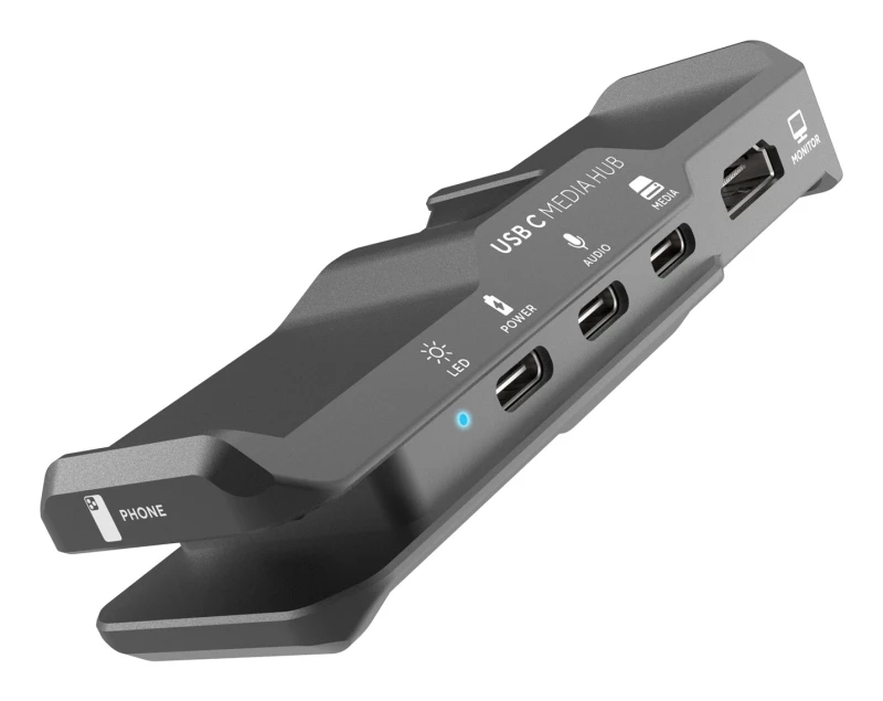 Image of Kondor Blue KB-USBC-AHUB interface hub USB Type-C 10000 Mbps Grey