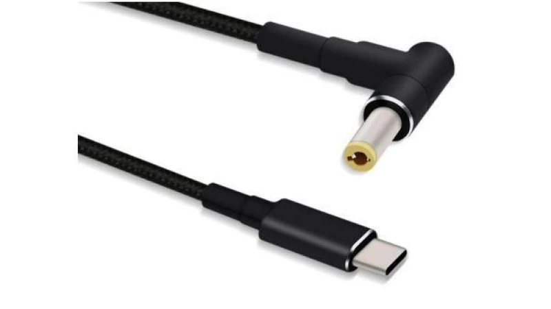 Image of Microconnect USBC-DC-5A cable gender changer 5.5*2.5 Black