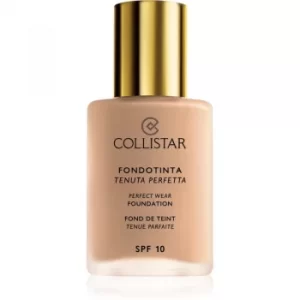Image of Collistar Perfect Wear Foundation Liquid Waterproof Foundation SPF 10 Shade 3.1 Sand 30ml