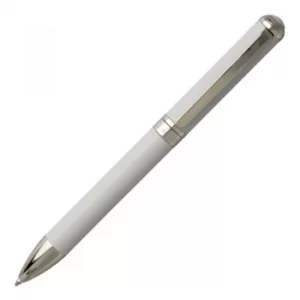 Image of Hugo Boss Base Metal Verse Shell Grey Ballpoint Pen