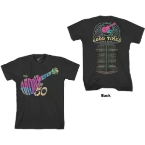 Image of The Monkees - Guitar Discography Unisex XX-Large T-Shirt - Black