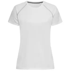Image of Stedman Womens Active Raglan T-Shirt (M) (White)