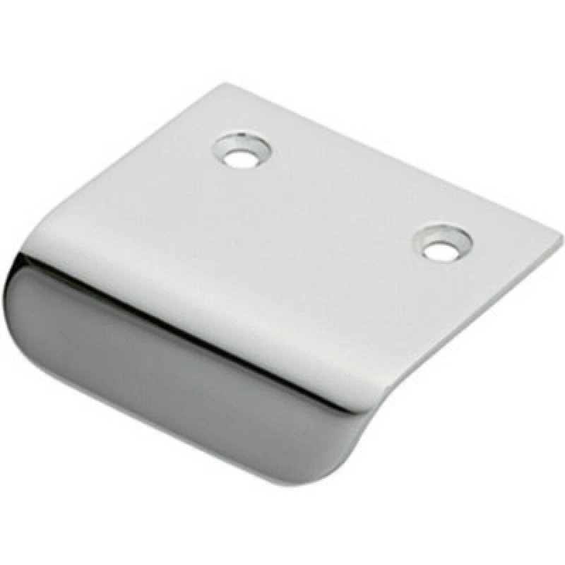 Image of Loops Semi Concealed Cabinet Pull Handle 48 x 50mm 14mm Lip Polished Chrome Multi unisex