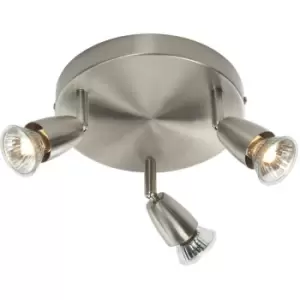 Image of Amalfi - 3 Light Spotlight Satin Nickel, GU10 - Endon