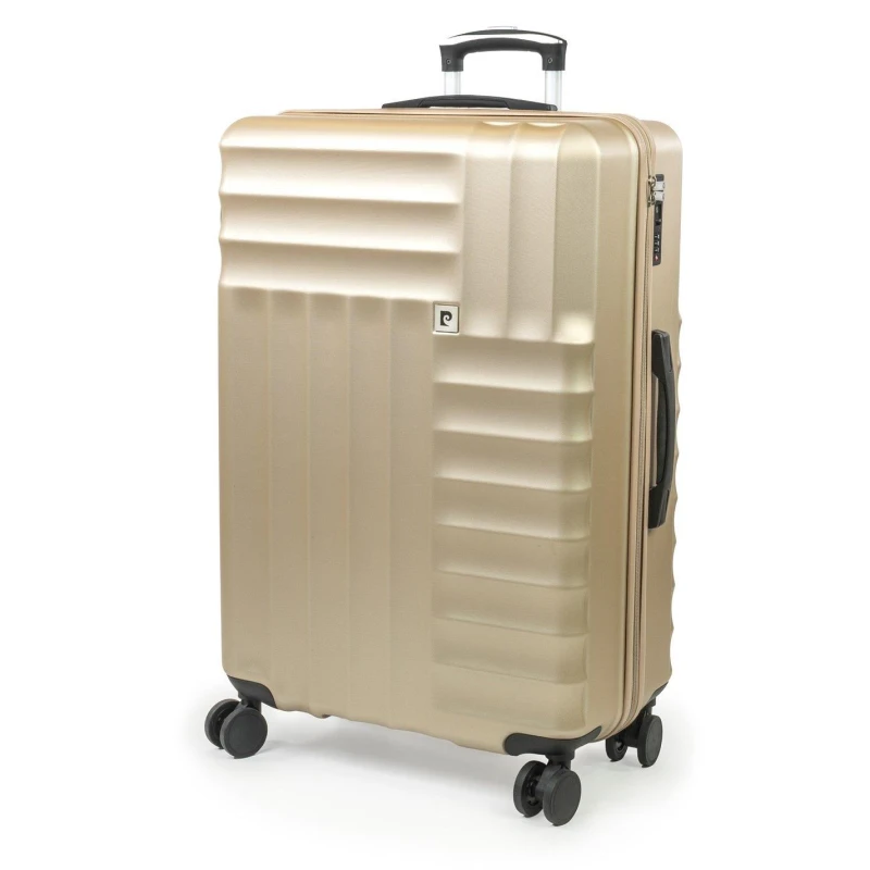 Image of Pierre Cardin Soleil Wheeled Hard Sided Suitcase with TSA Approved Luggage Locks Metallic Gold
