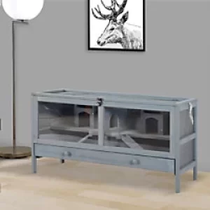 Image of PawHut Wooden Hamster Cage Large 92 x 34 x 48 cm