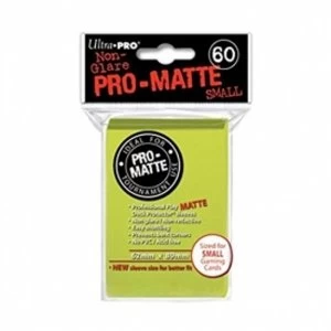 Image of Ultra Pro Matte Small Bright Yellow 60 Sleeves DPD 10 Packs