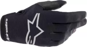 Image of Alpinestars Radar Motorcross Gloves, black-grey, Size S, black-grey, Size S