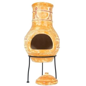 Image of La Hacienda Compaero Small Chimenea - Burnt Orange